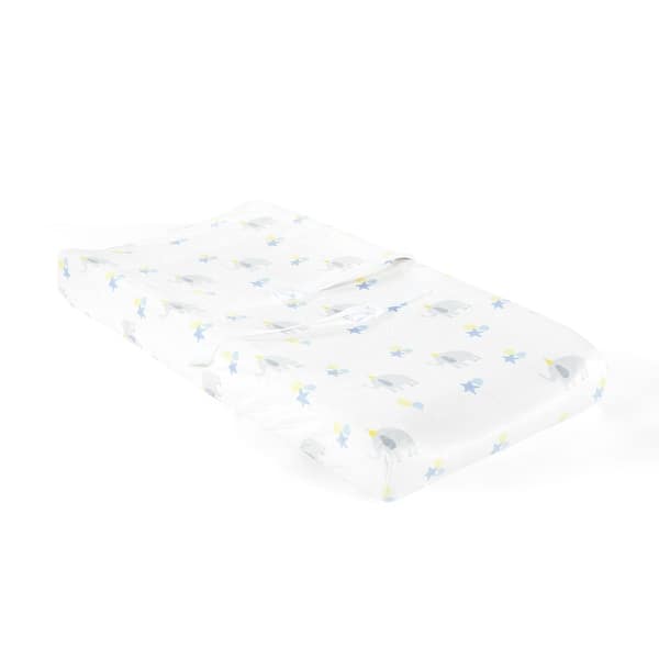 slide 2 of 5, Lush Decor Baby Elephant Balloon Soft & Plush Changing Pad Cover - 32" x 16" x 5"