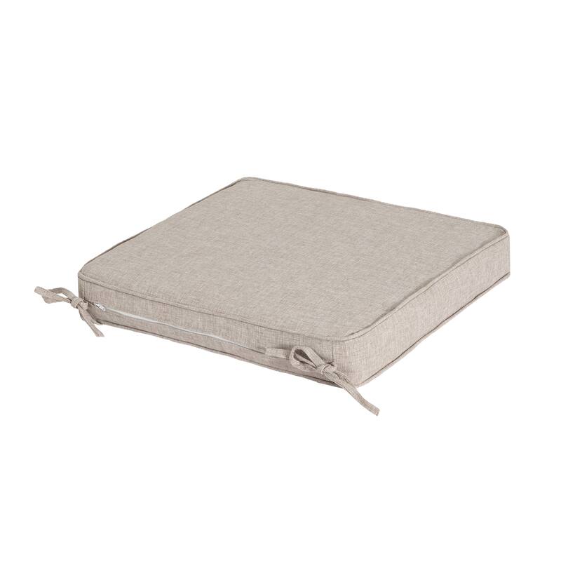 Christopher Knight Home - Noah Outdoor Dining Chair Cushion with All-Day Comfort and Secure Stay-Put Ties