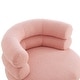 preview thumbnail 25 of 26, Christopher Knight Home - Swivel Bliss American Design Upholstered Round Swivel Barrel Chair with Teddy Fleece Fabric