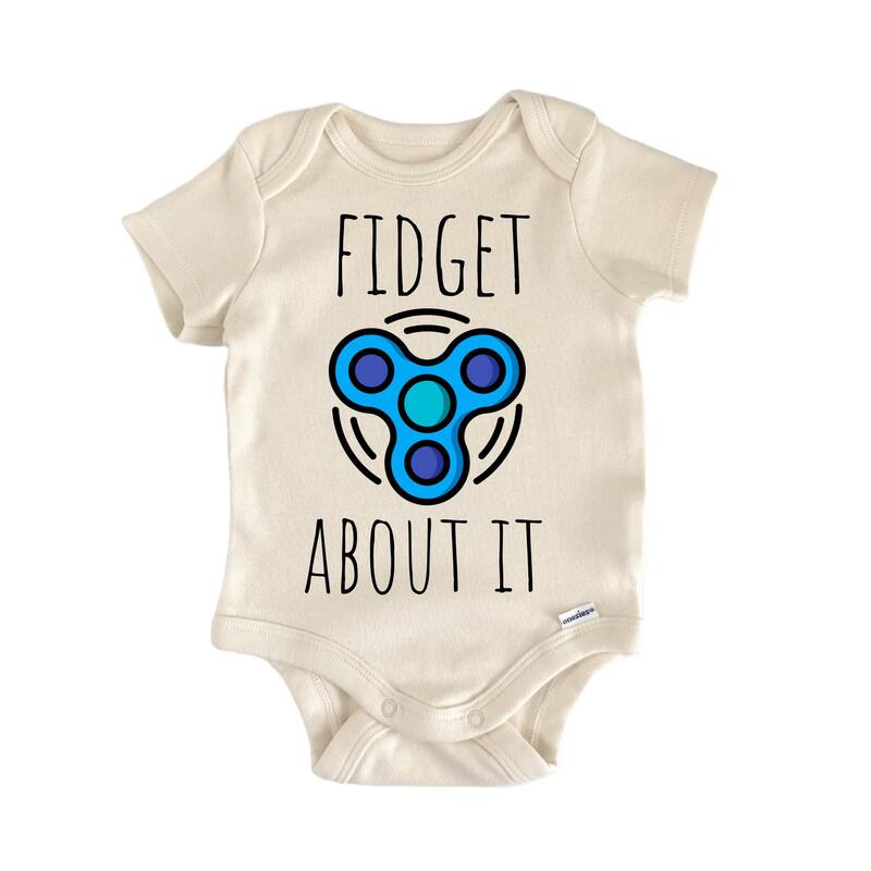 Fidget Spinner - Baby Bodysuit - Natural - Newborn