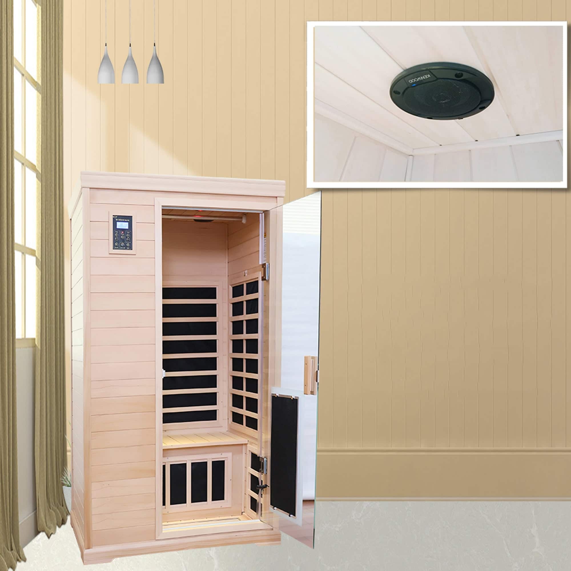 2-Person Sauna with LCD Display, Touch Control and Bluetooth - 44