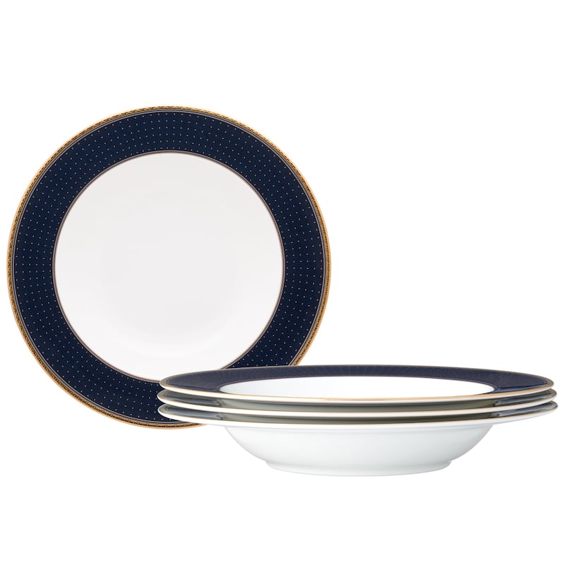 Noritake Blueshire Set of 4 Soup Bowls, 8-1/4", 12 oz.