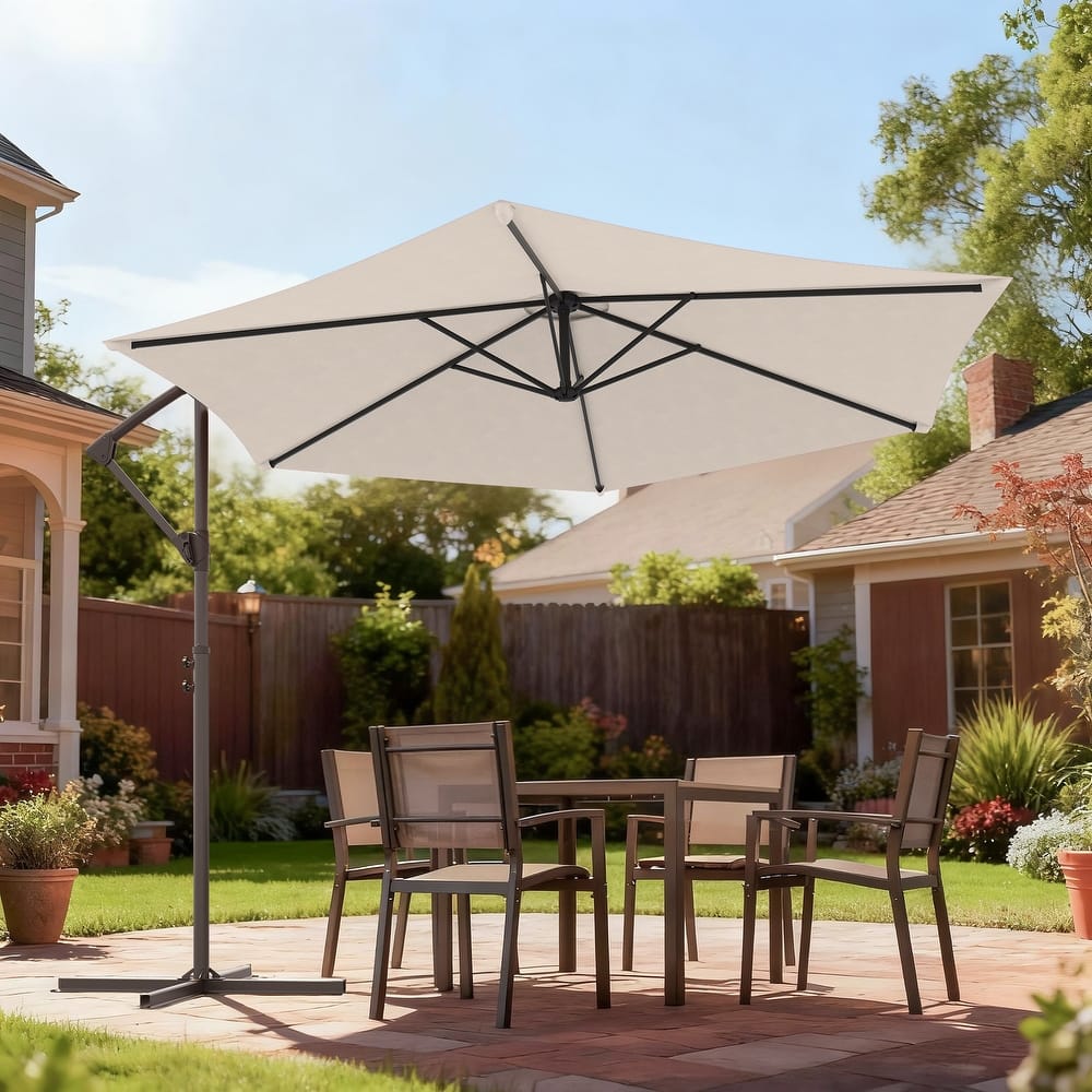 Sonkuki Outdoor 10FT Patio Offset umbrella for Garden
