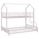 preview thumbnail 8 of 43, Metal House Bunk Bed, Twin over Full