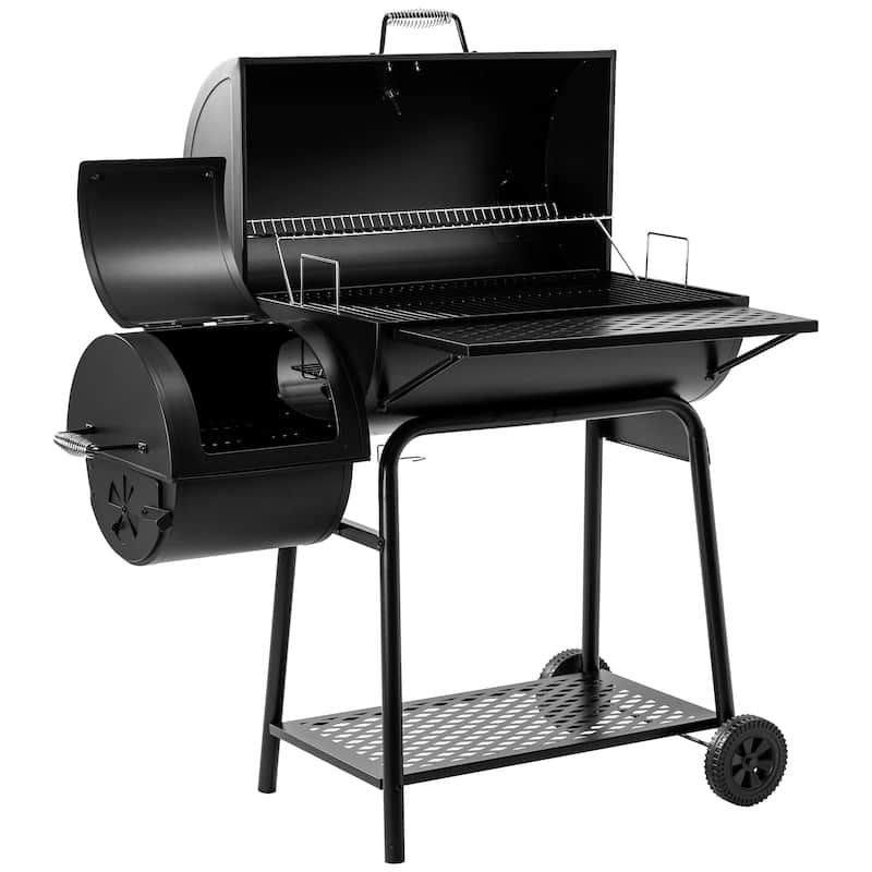 Royal Gourmet Charcoal Grill with Barrel Offset Smoker