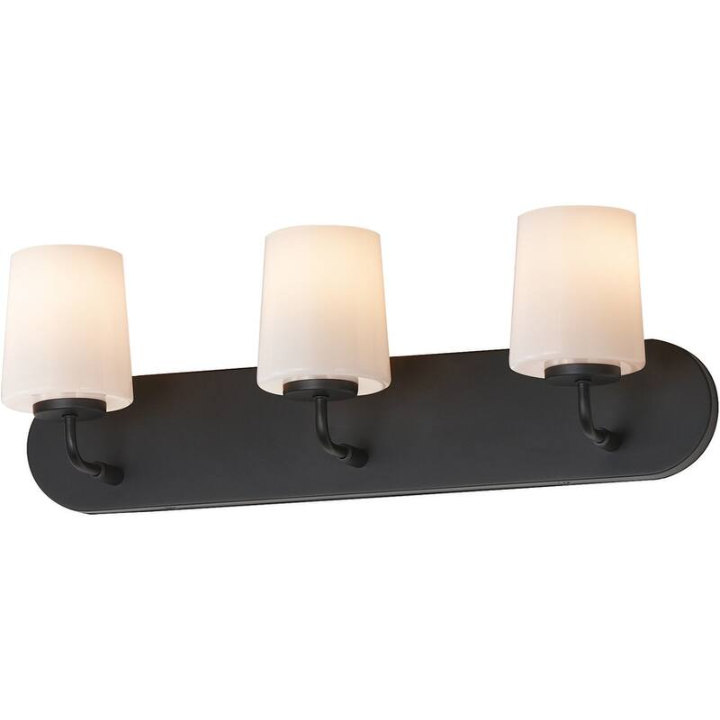 Maxim 12893WT Durham 3 Light 24" Wide Bath Vanity Light - Black