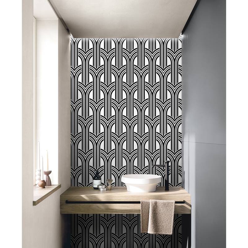 Seabrook Designs Hendrix Arches Non-Woven Unpasted Wallpaper