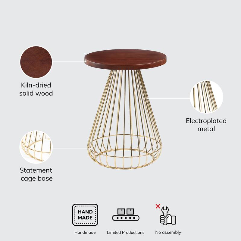 MH London Melody End Table - 20" x 16" x 16"