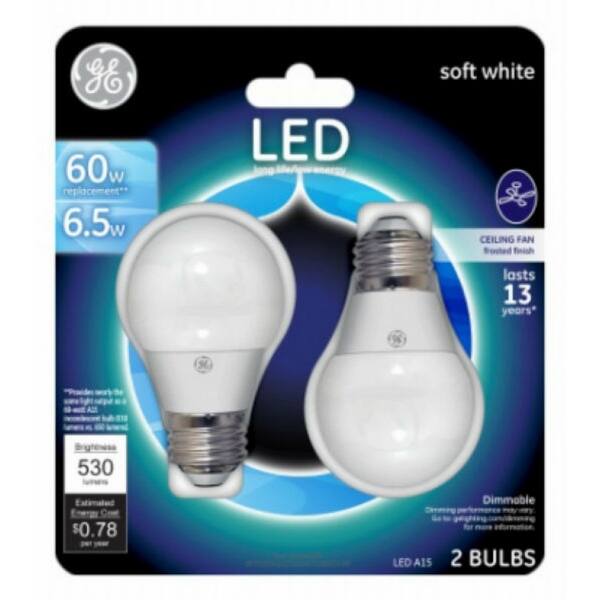 Ge 34751 Dimmable A15 Led Ceiling Fan Bulb Frosted Soft Ge 34751 Dimmable A15 Led Ceiling Fan