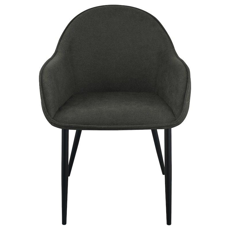 Emma Fabric Upholstered Dining Arm Chair (Set of 2)