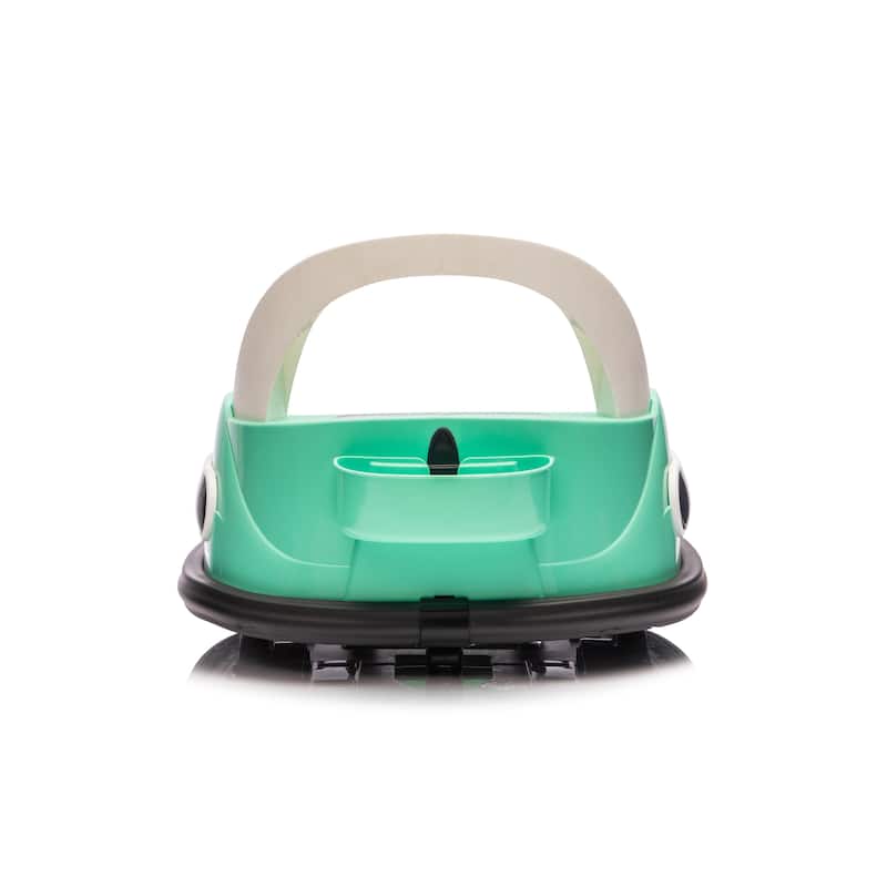 12V Kids Ride-On Bumper Car for Ages 1.5-5, Remote Control with Bluetooth & 360° Spin, Safety Belt - Green