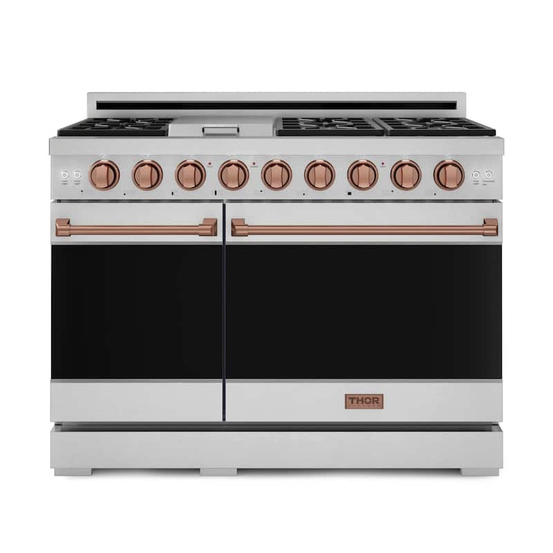 Thor Kitchen RSG48ELP Gordon Ramsay 6.8 Cu. Ft. Free Standing Gas - Stainless Steel / Rose Gold