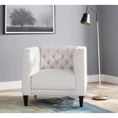 Lifestorey Modern Chesterfield Back Accent Chair