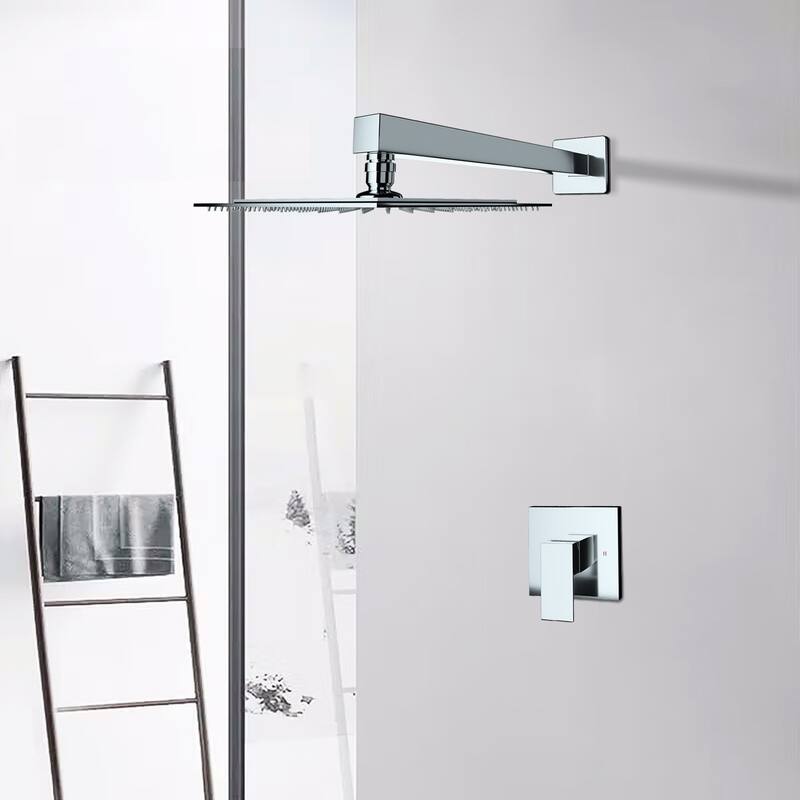 Wall Mounted Shower Faucet in Chrome plated (Valve Included)