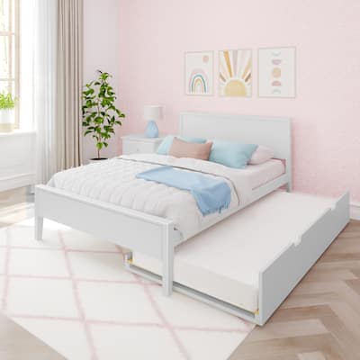 Max and Lily Full-Size Bed with Panel Headboard and Trundle