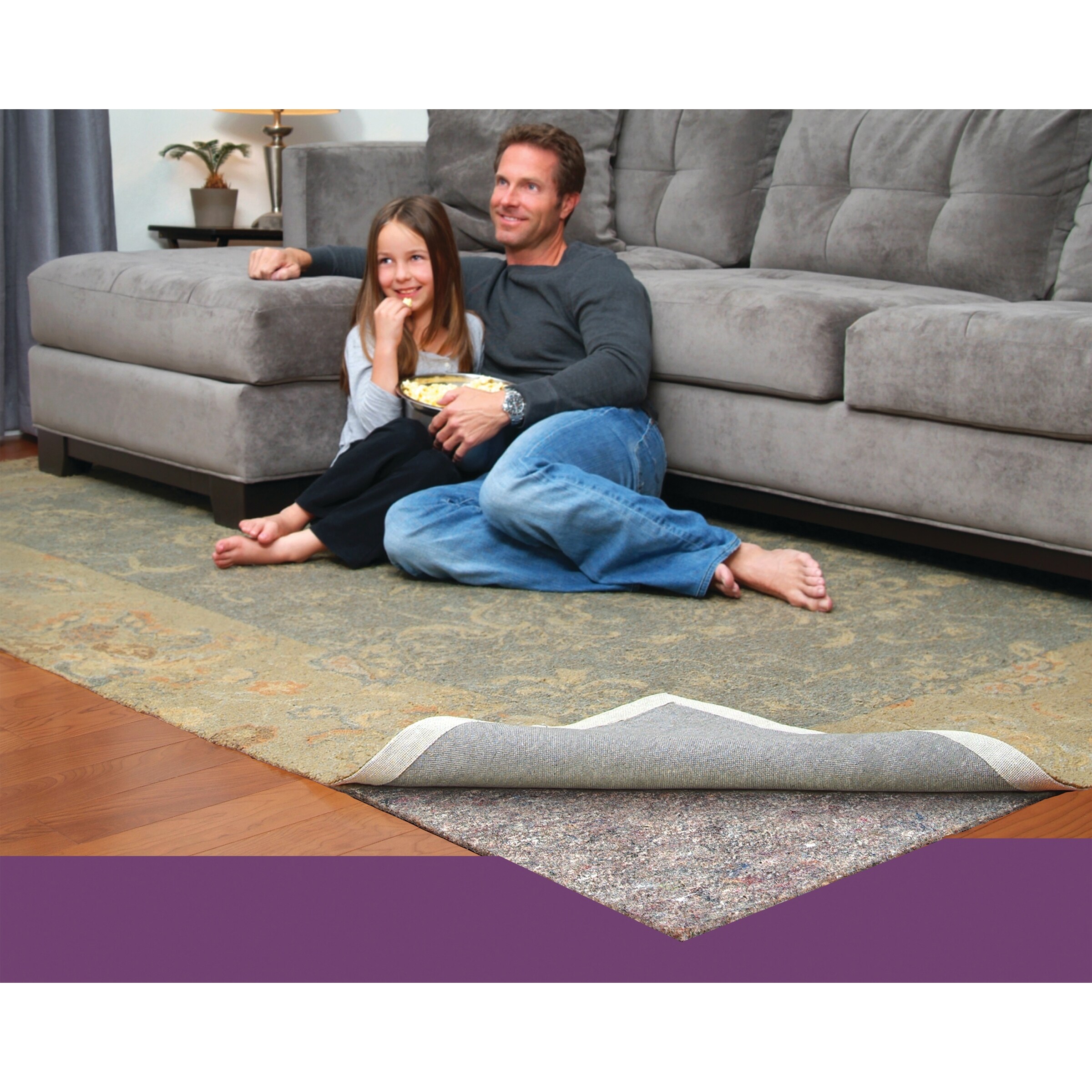 Con-Tact Brand Super Movenot Premium Reversible Felt Rug Pad for Hard ...