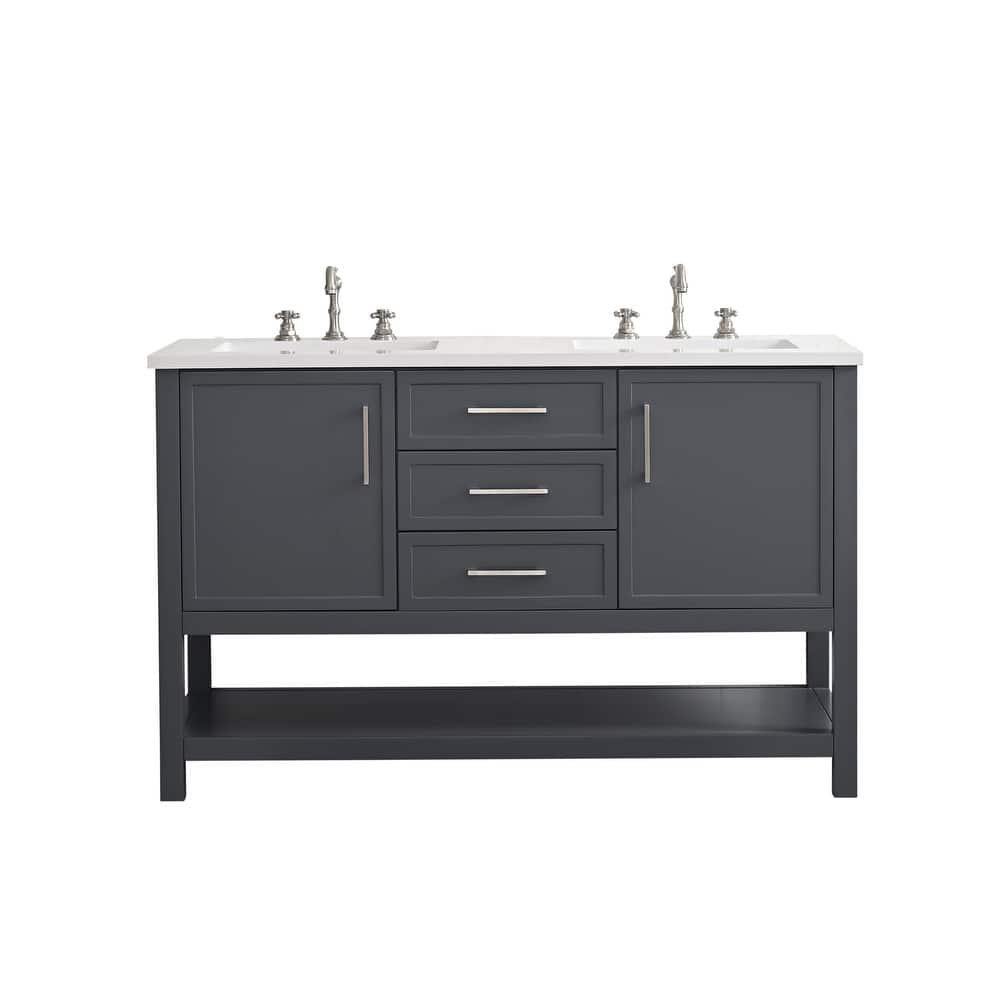 Sudio Design Arlo 54" Double Bathroom Vanity - 54" Double Sink
