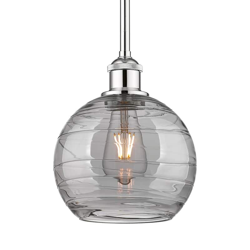Innovations Lighting 616-1S 9 8 Athens Deco Swirl Pendant Athens Deco - Polished Chrome