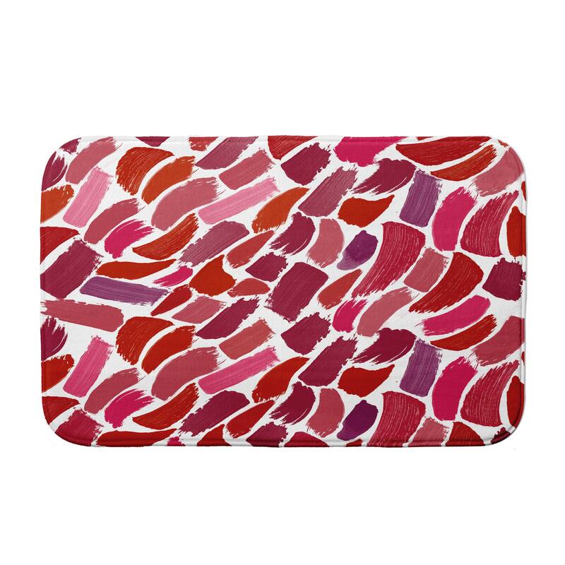 Wenstry Bath Mat - 17 x 24 - Red