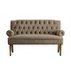 preview thumbnail 69 of 70, Moser Bay Arete Upholstered Tufted Settee Chesterfield Style Loveseat, Velvet or Linen