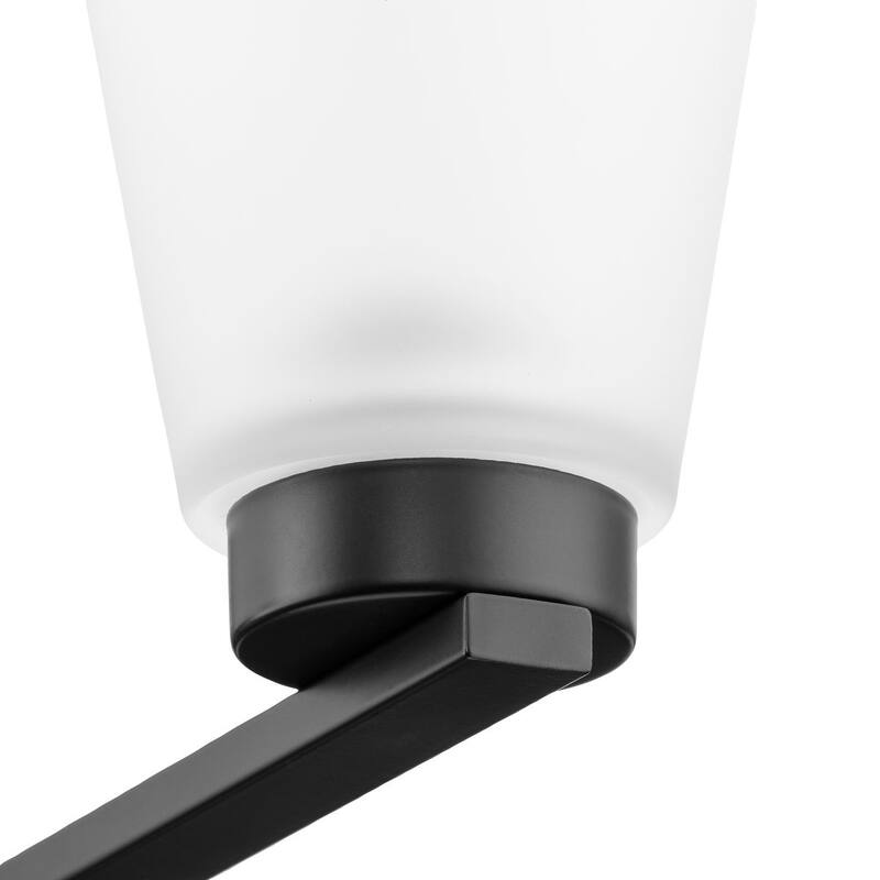 Tanner Collection Five-Light Matte Black Transitional Chandelier - 20.5 in x 20.5 in x 21.5 in
