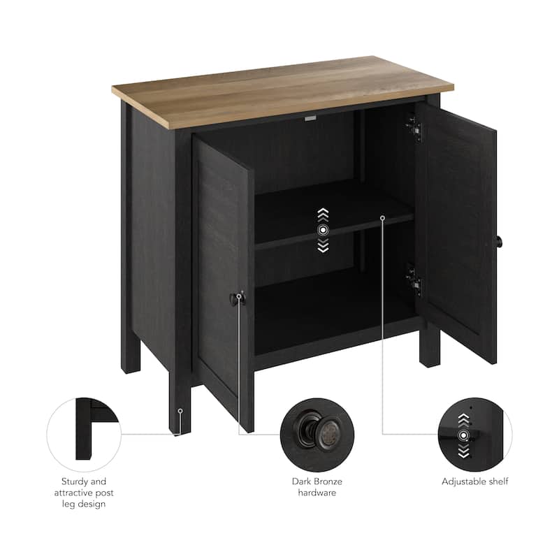 Mayfield Accent Storage Cabinet with Doors by Bush Furniture