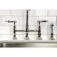 preview thumbnail 30 of 39, Heritage Bridge Kitchen Faucet with Brass Sprayer