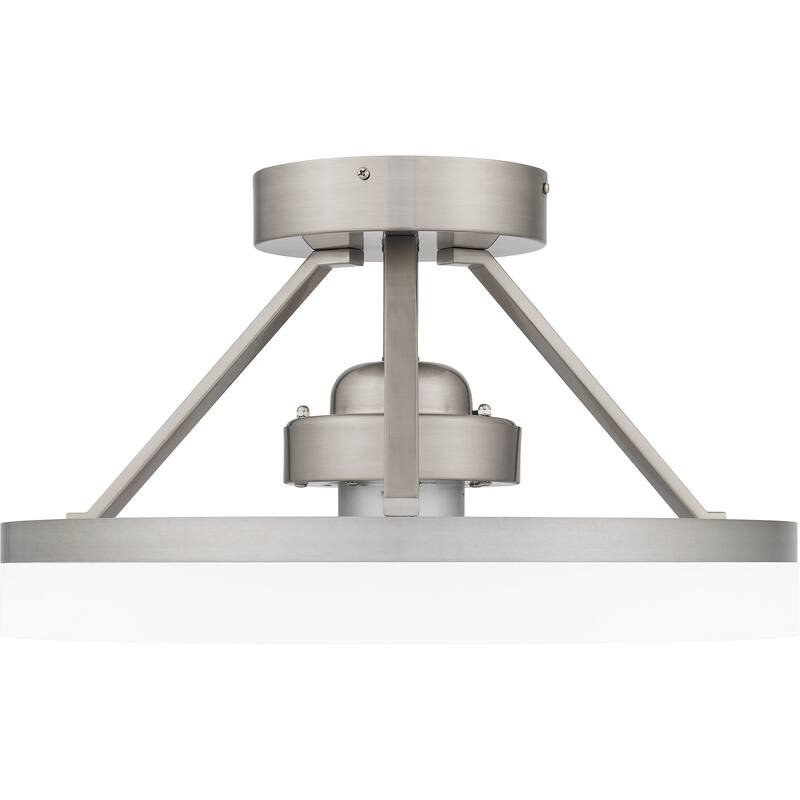Cohen Integrated LED Brushed Nickel Fan Light