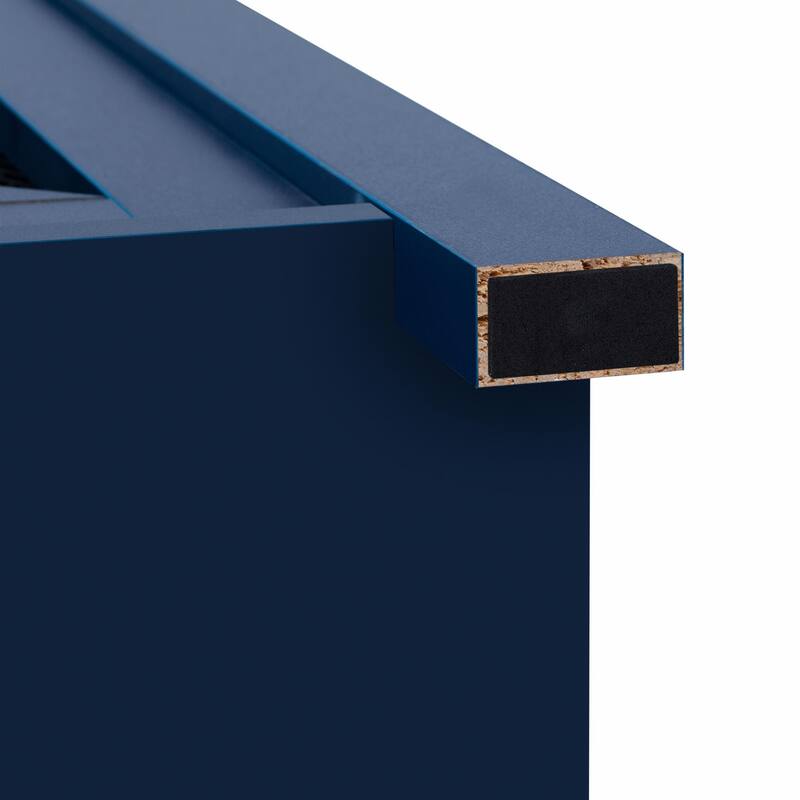 55'' Sliding Barn Door Sideboard with 3 Drawers, Particle Board & Metal Mesh Storage Cabinet