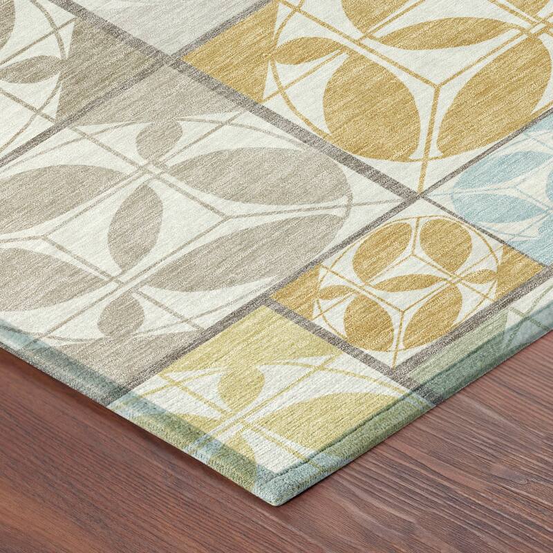 Machine Washable Indoor/ Outdoor Patch Lupton Chantille Rug