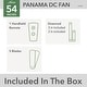 preview thumbnail 4 of 24, Casablanca 54" Panama Ceiling Fan w/ Handheld Remote