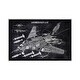 preview thumbnail 1 of 13, iCanvas "Lockheed Navy A-117" by Joseph Fernando Framed Silver - 26x40
