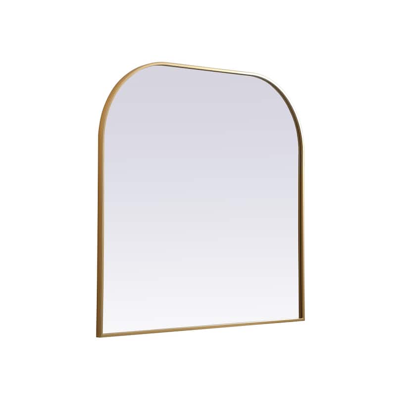 Indigo Home Metal Frame Arch Mirror 40x38 Inch