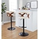 preview thumbnail 97 of 141, Carson Carrington Viby Adjustable Bar Stool with Rounded T Footrest (Set of 2)