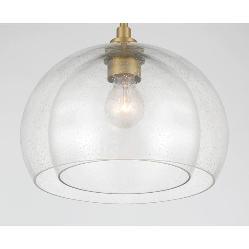 Minka Lavery 2725 Glint 12" Wide Pendant / Converts to Semi-Flush
