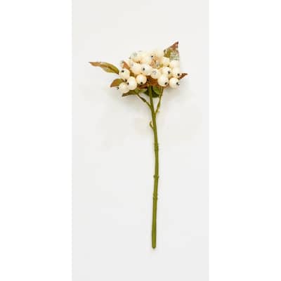 13" Snow Berry Spray, Set of 3 - White