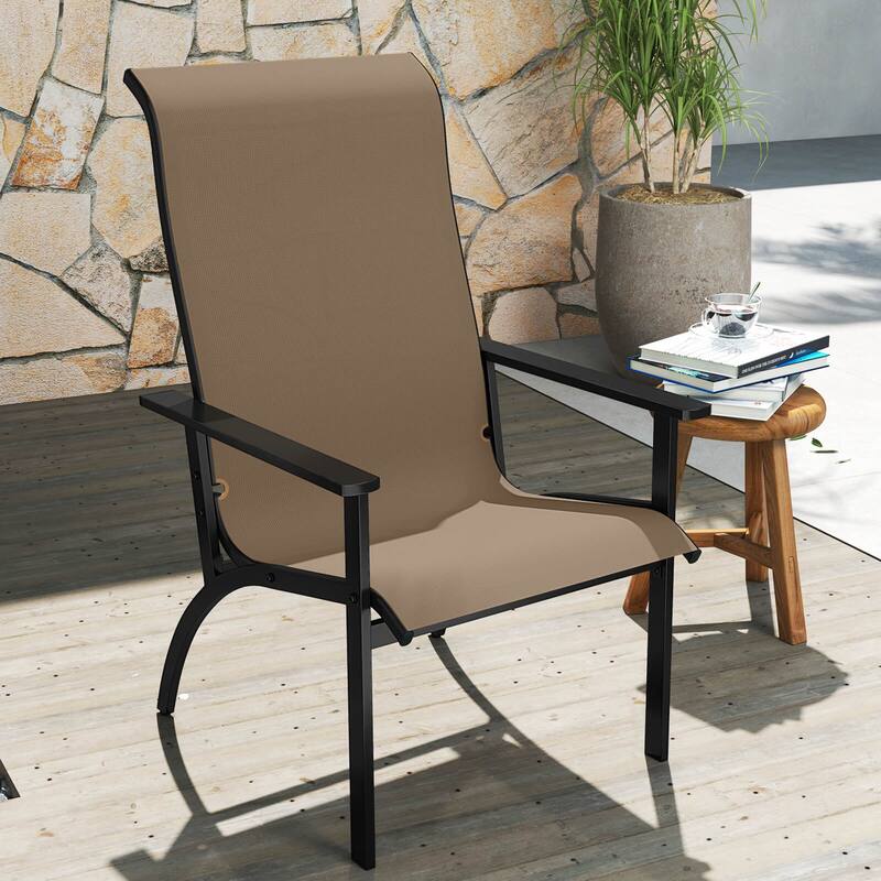 Costway 1/2/4PCS Adirondack Chair with 400 lbs Weight Capacity High - 1 PCS