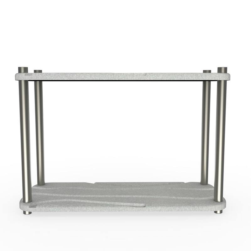 LuxeStone Two Layer Diatomite Bathrooms and Kitchens Quick Drying Organizer&Storage Tray - Gray - 11"