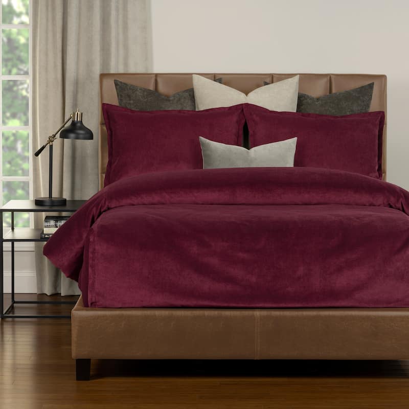Mixology Padma 7 Piece Bedcap Comforter Set - Wine - California King