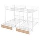 preview thumbnail 20 of 24, Roomfitters Full-Over-Twin & Twin Metal Bunk Bed, Triple Bunk Design, Sturdy Steel Frame, Built-in Drawers