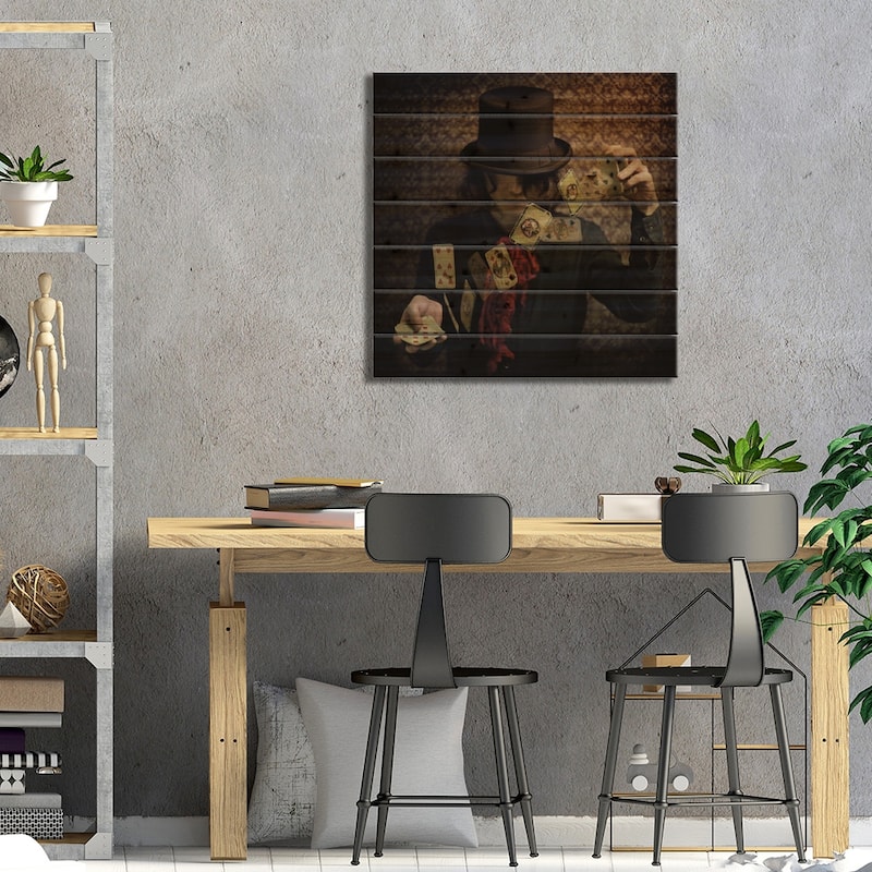 Try Your Fortune Print On Wood by Kiyo Murakami - Multi-Color
