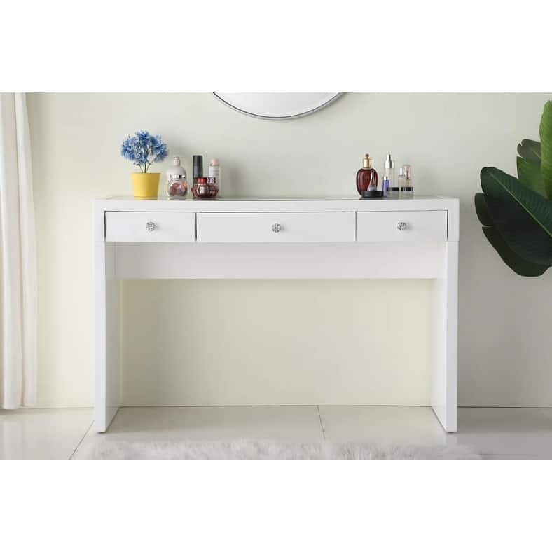 48" Console Table - White