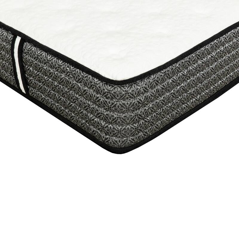 Premium 12 in. Pocket Coil Hybrid Mattress, Queen, Plush Gel Memory Foam Mattress, White/Gray