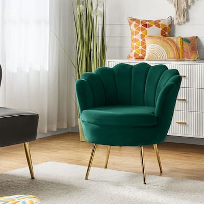 Xabier Cute Modern Upholstered Barrel Chair Accent Chair with Tufted Back by HULALA HOME