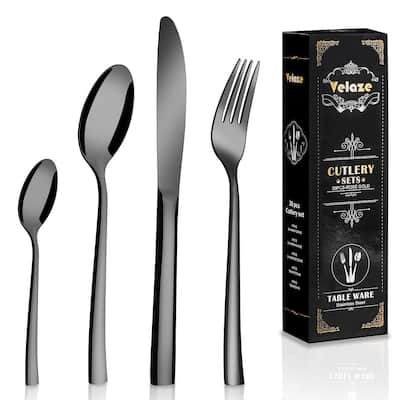 Velaze 24-piece Stainless Steel Flatware Set, Service For 6