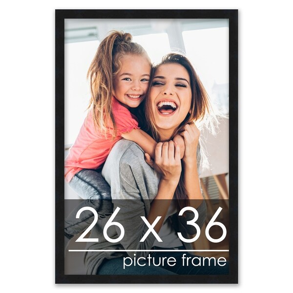 フォトパネル 26x36 Contemporary Black Wood Picture Frame - UV Acrylic, Foam