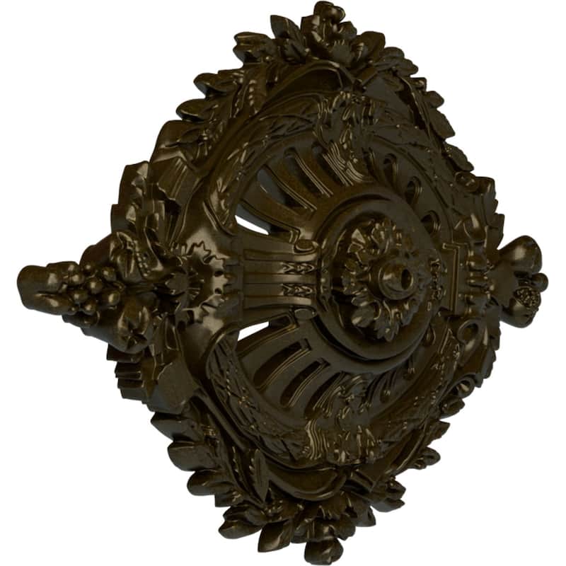 35 7/8"W x 22 1/2"H x 4 3/8"P Antonio Ceiling Medallion