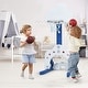 preview thumbnail 5 of 6, Kids 3-in-1 Basketball Hoop Toddler Sports Activity Center