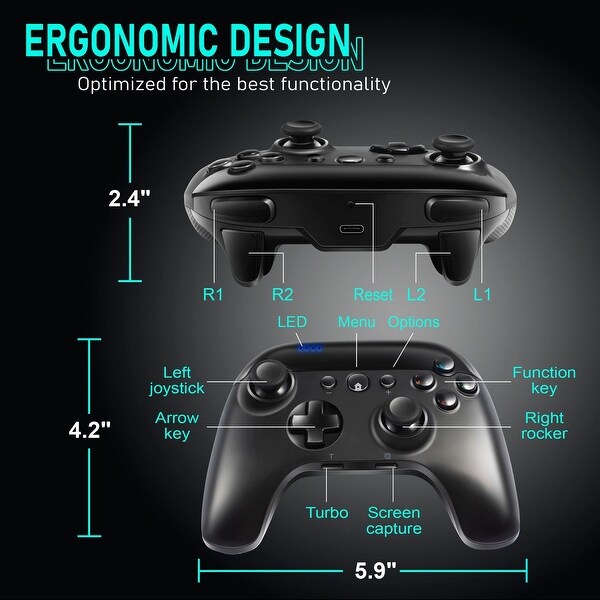 nintendo switch black wireless pro controller