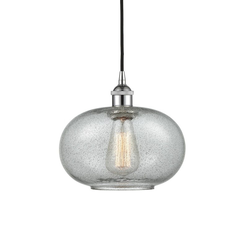 Innovations Lighting 616-1P-11-10 Gorham Pendant Gorham 10" Wide Mini - Polished Chrome / Charcoal